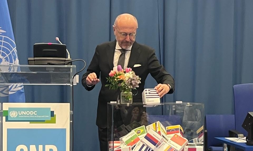 O Δ. Βαρτζόπουλος στην 67η Σύνοδο της Επιτροπής των Ηνωμένων Εθνών για τα Ναρκωτικά