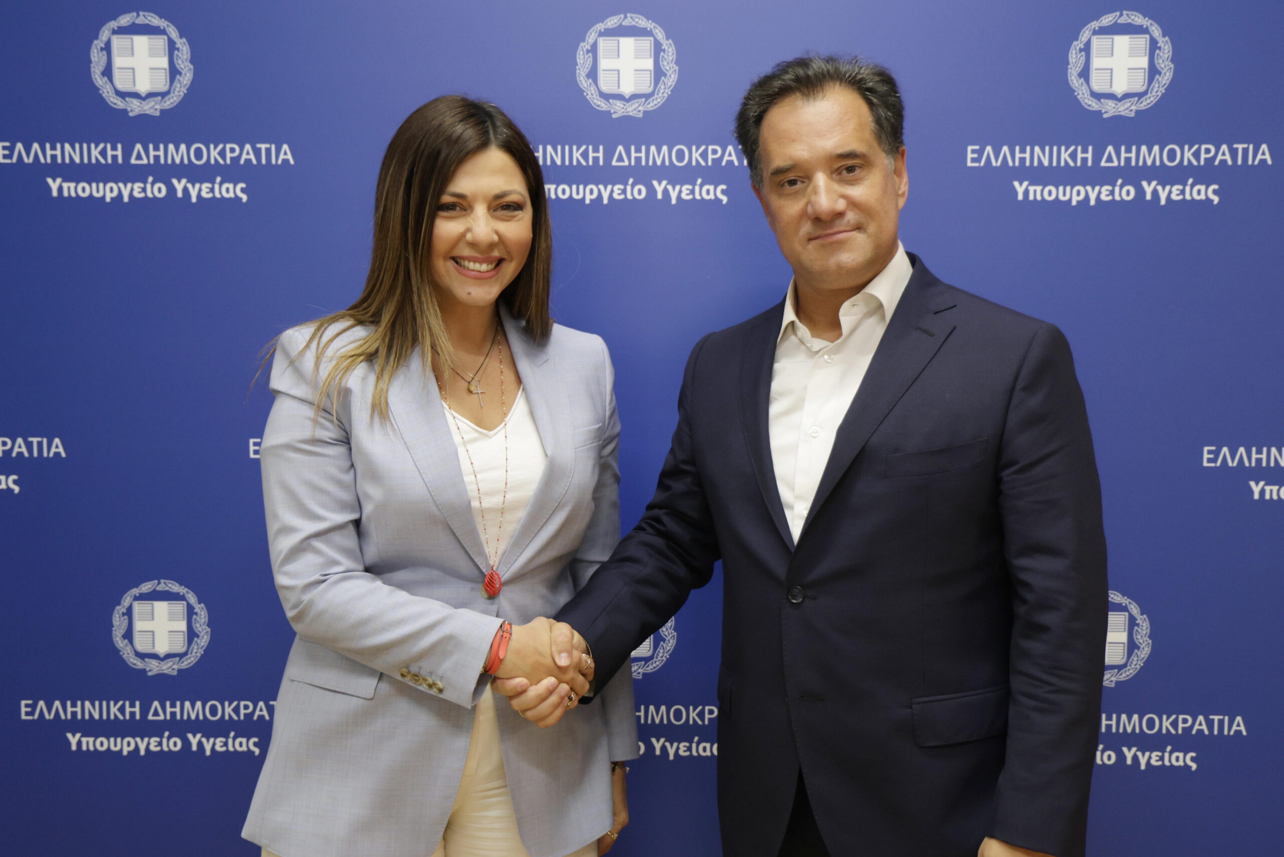 Συνάντηση του Υπουργού Υγείας με την Υπουργό Κοινωνικής Συνοχής και Οικογένειας